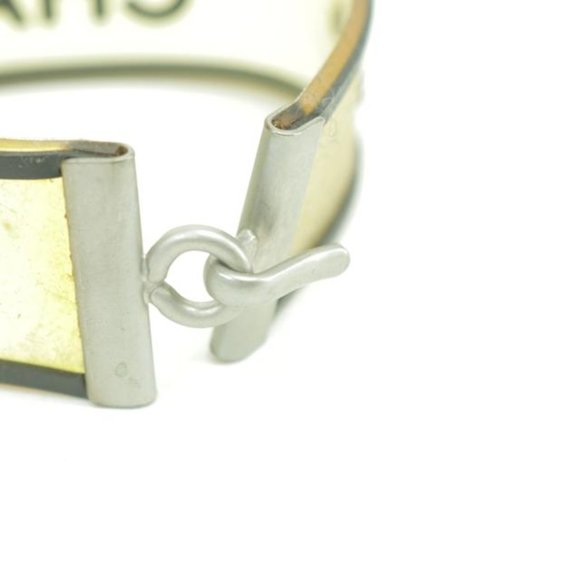 Chanel 01P Clover Chanel Cuff Bangle Bracelet - Picture 4 of 8